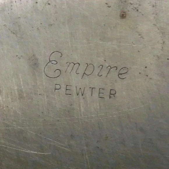 Vintage Empire Pewter Sugar Bowl Vase Bowl Dish - Picture 6 of 6